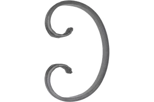 Volute C Lisse 165X110 Section 20x6 Ref: BSC1603