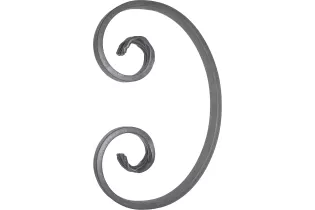 Volute C Lisse 200X130 Section 12X6 Ref: BSC2001