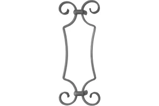 Volute DECORATIVE Lisse 350X140 Section 12X6 Ref:  BSD161