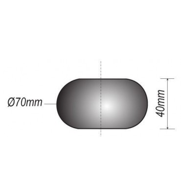 pièce élément ferronnier serrurier Boule LISSE PLEINE MEPLATE NON PERCEE Diamètre 70 ACIER Ref: F52.158