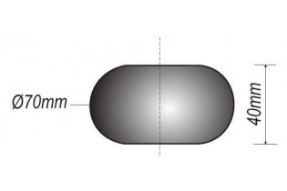 pièce élément ferronnier serrurier Boule LISSE PLEINE MEPLATE NON PERCEE Diamètre 70 ACIER Ref: F52.158
