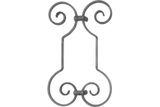 Volute DECORATIVE Lisse 350X212 Section 12X6 Ref:  BSD501