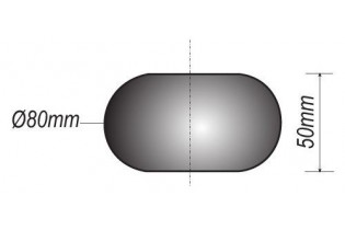 pièce élément ferronnier serrurier Boule LISSE PLEINE MEPLATE NON PERCEE Diamètre 80 ACIER Ref: F52.159