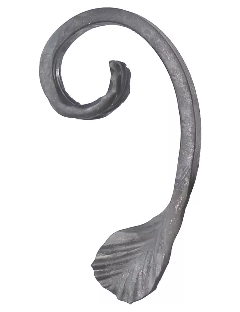 Volute Demi C Lisse 115x60 Section 12x6 ACIER Ref: BSJ0601L