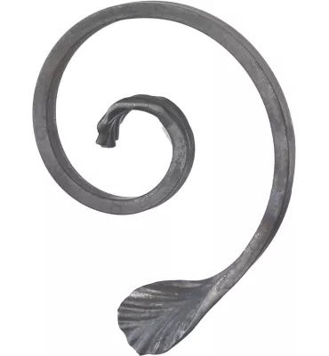 Volute Demi C Lisse 130x99 Section 14x6 ACIER Ref: BSJ1002L