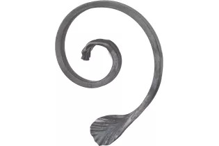 Volute Demi C Lisse 165X130 Section 14X6 ACIER Ref: BSJ1302L