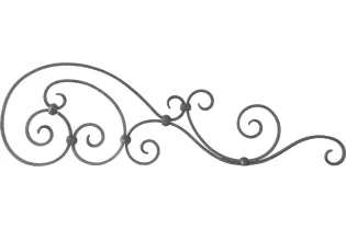 CHAPEAUX DE GENDARME Lisse PLAT 14X6 L. 750 H. 225 Ref: BSK7502