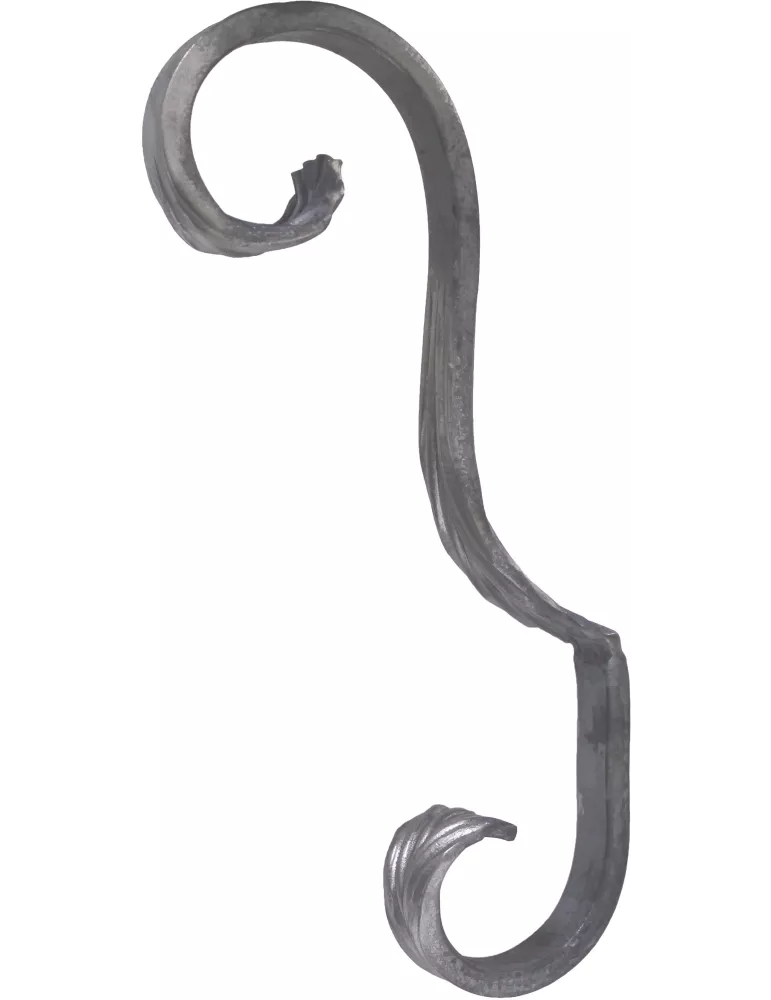 Volute DECORATIVE Lisse PLAT 205X100 Section 12X6 Ref: BSL2001