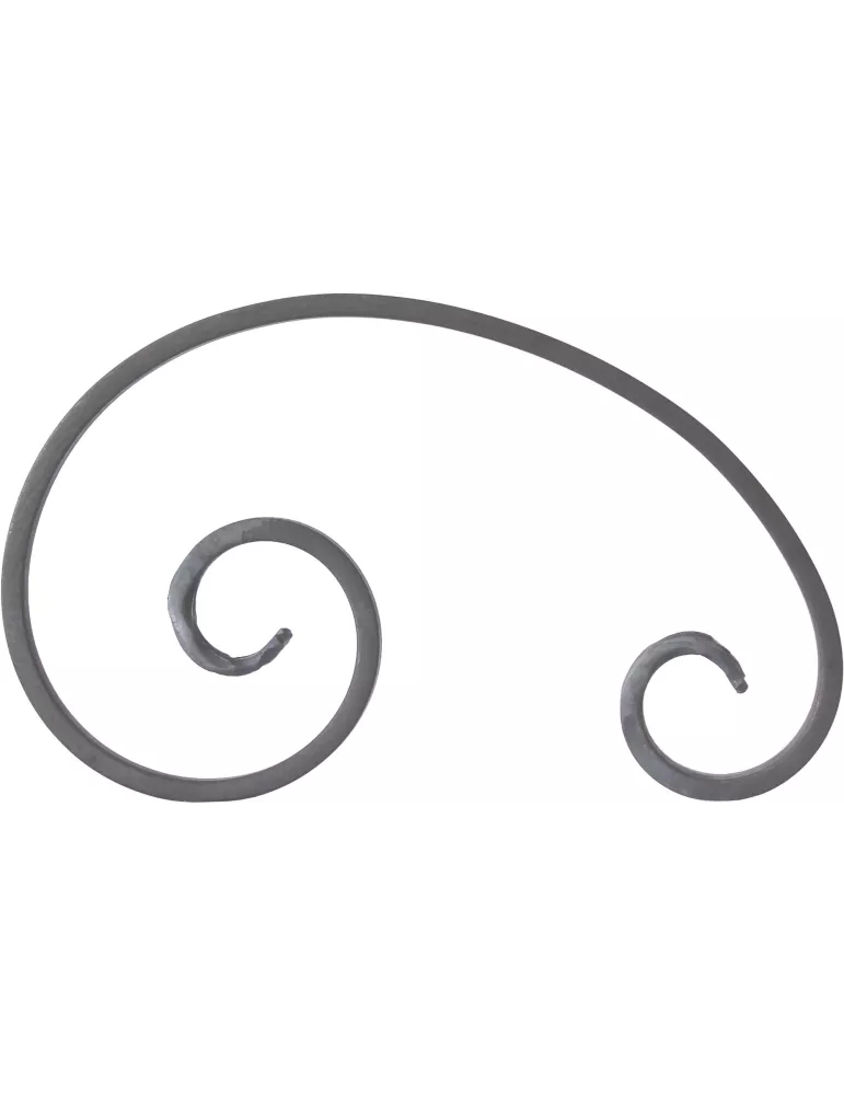 Volute C asymetrique Lisse 130x215 Section 20x6 Ref: BSL2103