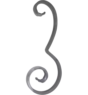 Volute DECORATIVE Lisse 235X93 Section 14X6 Ref: BSL2302