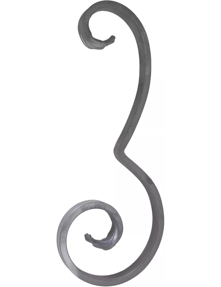 Volute DECORATIVE Lisse 235X93 Section 14X6 Ref: BSL2302