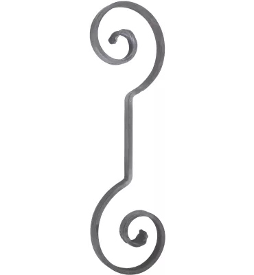 Volute DECORATIVE Lisse 350X99 Section 14X6 Ref: BSL3502