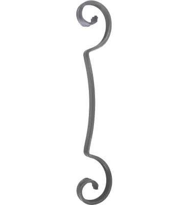 Volute DECORATIVE Lisse 350X63 Section 14x6 Ref: BSL3602