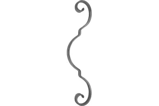 Volute DECORATIVE Lisse 370X87 Section 14X6 Ref: BSL3702