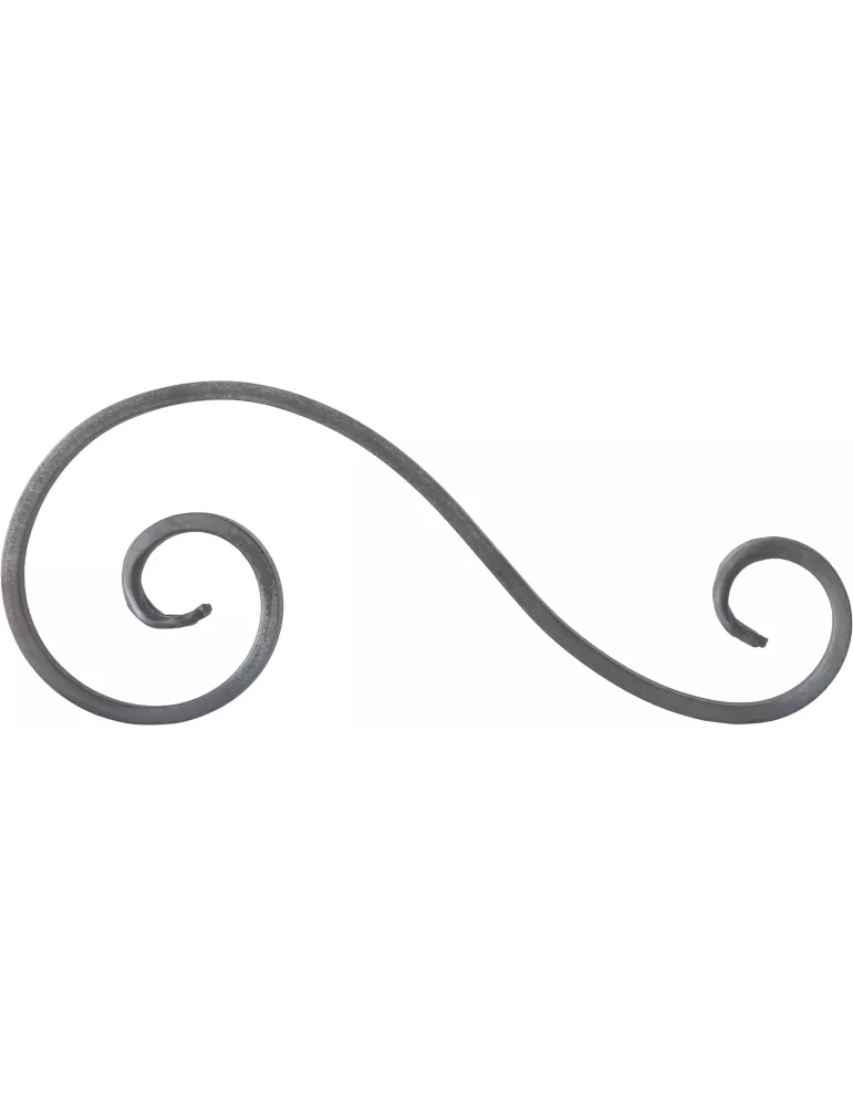 Volute S asymetrique Lisse 110x270 Section 16x8 Ref: BSS2704