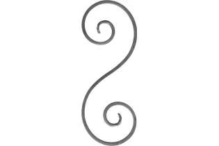 Volute S Lisse 285X110 Section 14X6 Ref: BSS2802