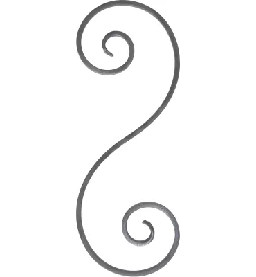 Volute S Lisse 350X130 Section 14X6 Ref: BSS3502