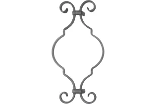 Volute DECORATIVE Lisse 370X185 Section 14X6 Ref:  BSD252