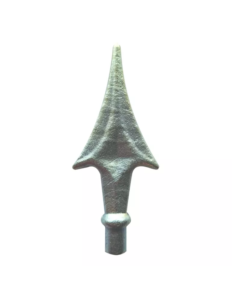 Pointe de lance flèches 150 x 65 Diamètre 16 Acier Galvanisé Ref: P31G