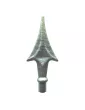 Pointe de lance flèches 150 x 65 Diamètre 16 Acier Galvanisé Ref: P31G