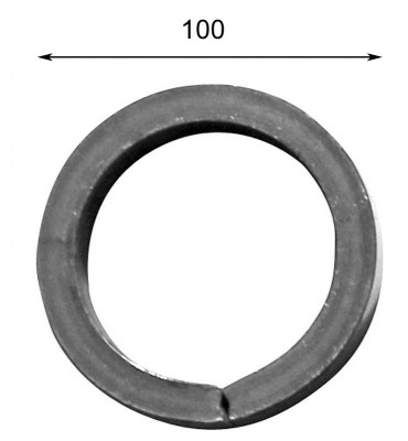 pièce élément ferronnier serrurier Cercle LISSE ROND Section 14 Diamètre 110 ACIER Ref: A110LC14