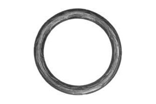 pièce élément ferronnier serrurier Cercle LISSE ROND Section 14 Diamètre 110 ACIER Ref: A110LR14