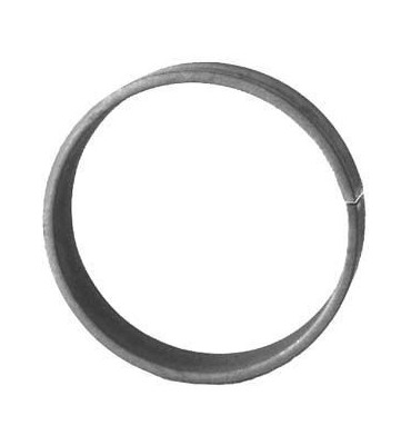 pièce élément ferronnier serrurier Cercle LISSE ROND Section 14x6 Diamètre 80 ACIER Ref: A80L14X6