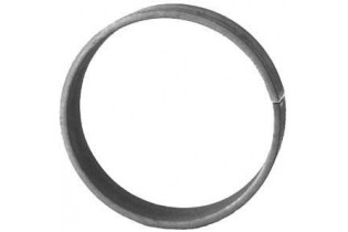 pièce élément ferronnier serrurier Cercle LISSE ROND Section 14x6 Diamètre 80 ACIER Ref: A80L14X6