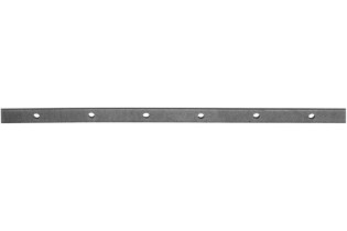 pièce élément ferronnier serrurier Barre poinçonnée LISSE PLAT Longueur 2000 Section 35x10 Passage ROND ACIER Ref: TR8-14-35x10