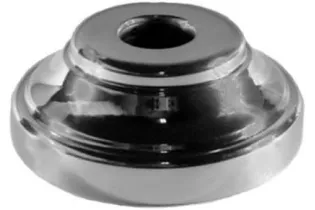 pièce élément ferronnier serrurier Cache de fixation pour barreau ROND Diamètre 75 Hauteur 28 Passage 35 ACIER FER FORGE Ref:...