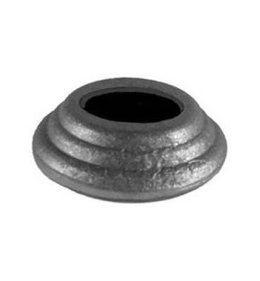 pièce élément ferronnier serrurier Cache de fixation pour barreau ROND Diamètre 40 Hauteur 19 Passage 14 ACIER FER FORGE Ref:...