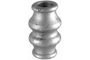 pièce élément ferronnier serrurier Garniture RONDE Diamètre 35 Hauteur 60 Passage 16 ACIER Ref: BE13172R