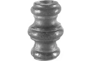 pièce élément ferronnier serrurier Garniture RONDE Diamètre 50 Hauteur 80 Passage 18 ACIER Ref: G4-18