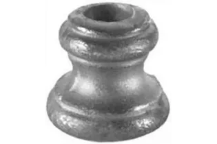 pièce élément ferronnier serrurier Garniture RONDE Diamètre 47 Hauteur 50 Passage 18 ACIER Ref: G4-18D