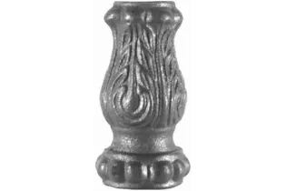 pièce élément ferronnier serrurier Garniture RONDE Diamètre 38 Hauteur 72 Passage 16 FONTE Ref: G9-16D