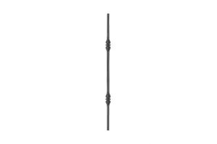 pièce élément ferronnier serrurier Balustre Longueur DROITE 1000 Section 14 ACIER FER FORGE Ref: BE11017-06