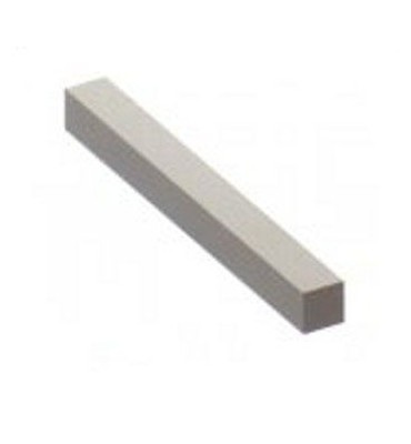 pièce élément ferronnier serrurier Barre LISSE CARRE Longueur 1000 Section 16x16 ACIER Ref: CL16-1000