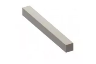 pièce élément ferronnier serrurier Barre LISSE CARRE Longueur 3000 Section 16x16 ACIER Ref: CL16-3000