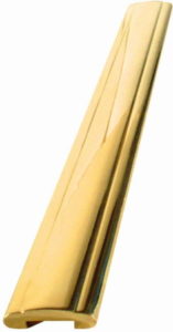 Main courante en laiton brut 45mm de large sur 14 de haut BSMCL45